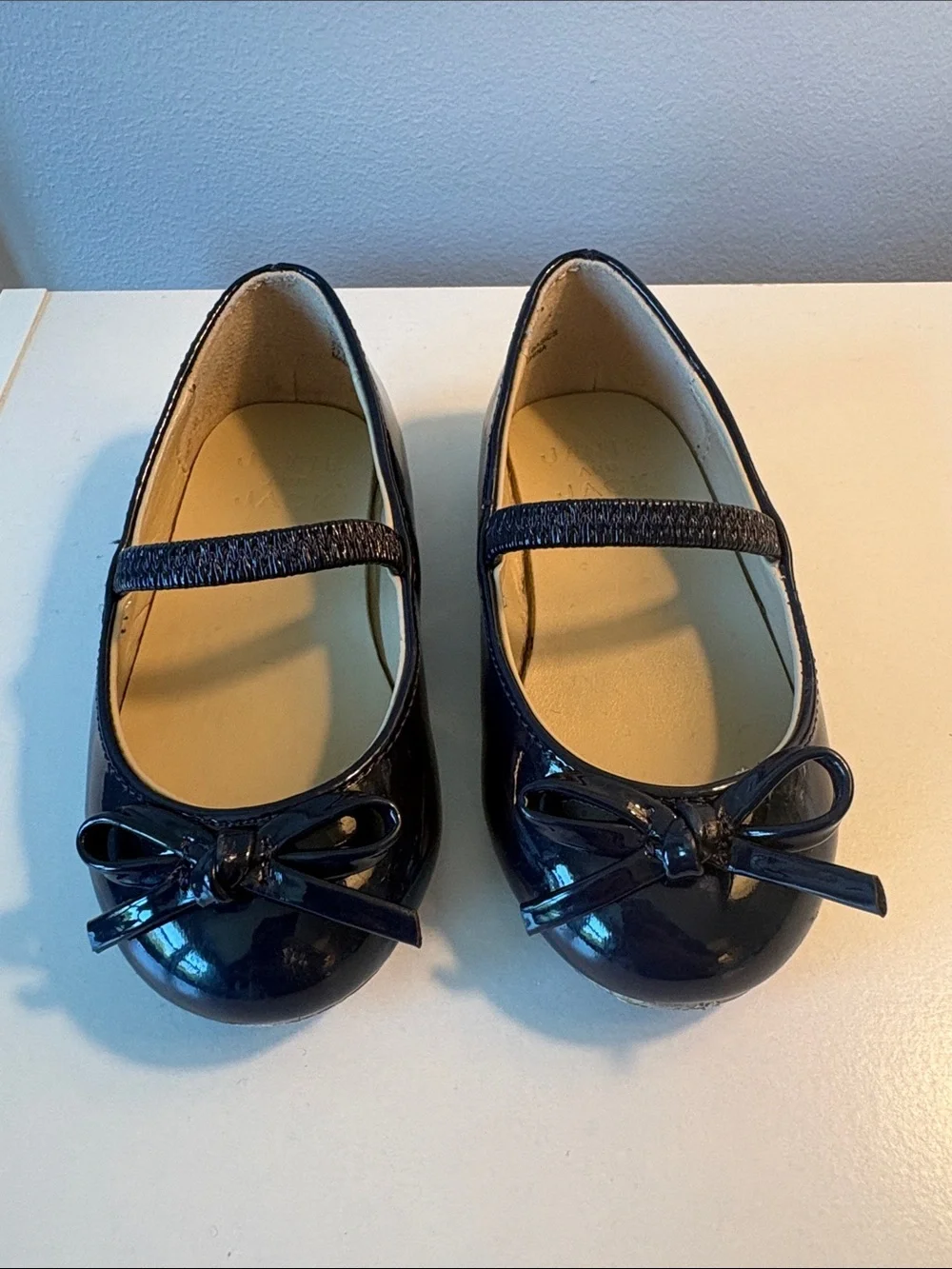 Janie & Jack navy ballet flats